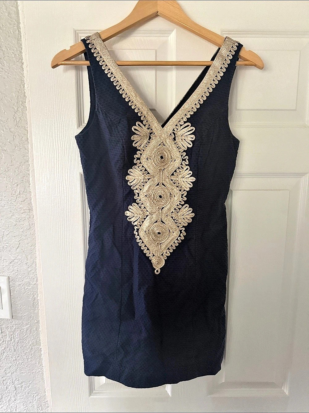 Lilly Pulitzer Jane Shift Dress Navy Blue
